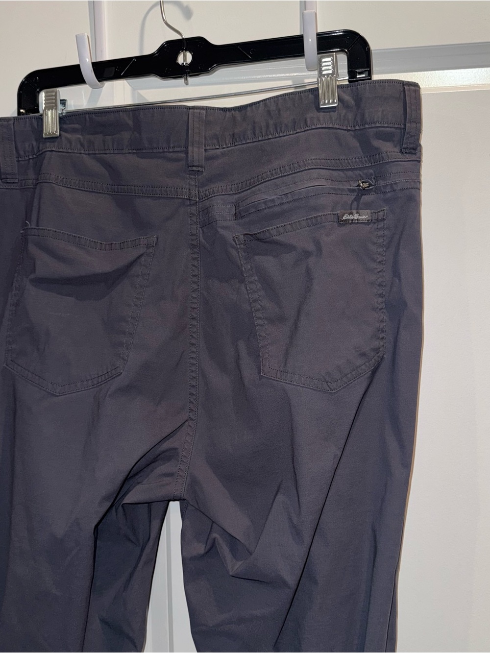 Eddie Bauer Adventure Trek Pants Mens 38x34 Charcoal Gray Packable Hiking